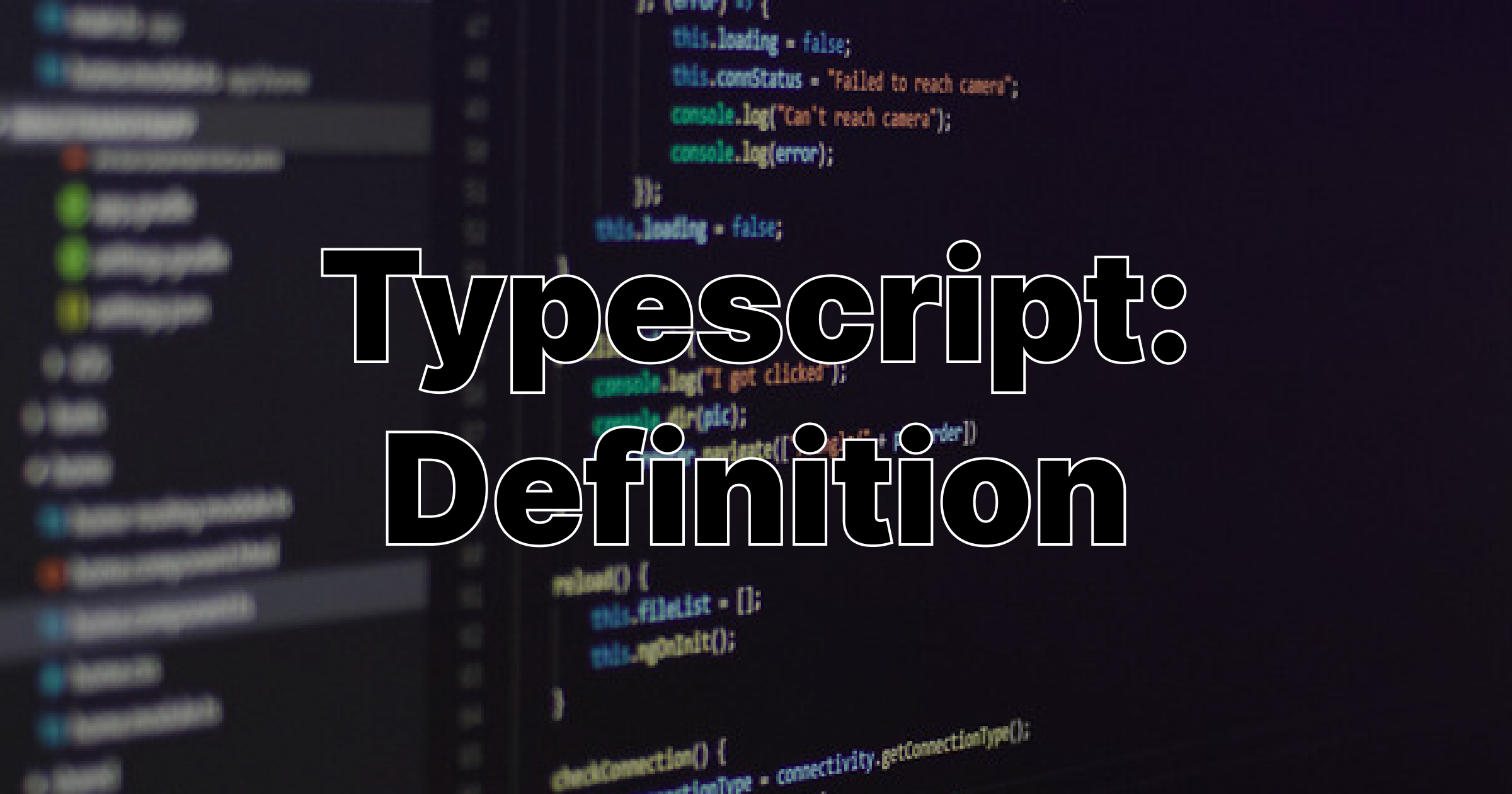 Cover Image for Typescript: Definition